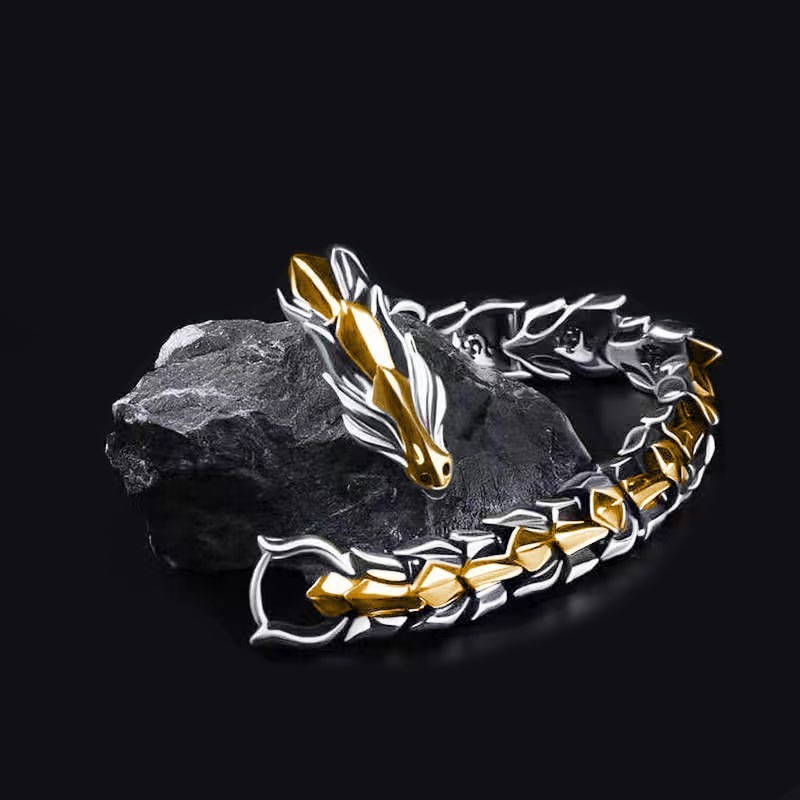 2023 Fashion Jewellery Sterling Silver Hall of Fame Master Patented Design Dragon Bracelet