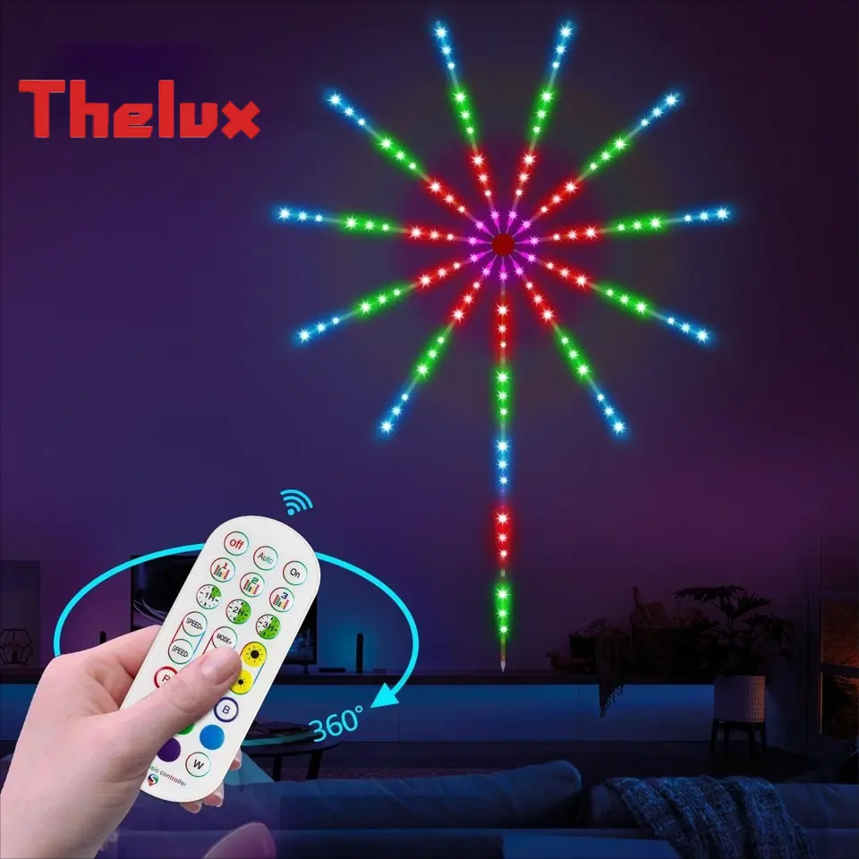 LED Symphony dream color RGB pixel APP Music Atmosphere DC5V USB smart full colorful Fireworks Lights Strip