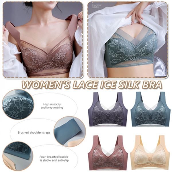 Women’s lace ice silk bra (Buy 1 get 1 free)