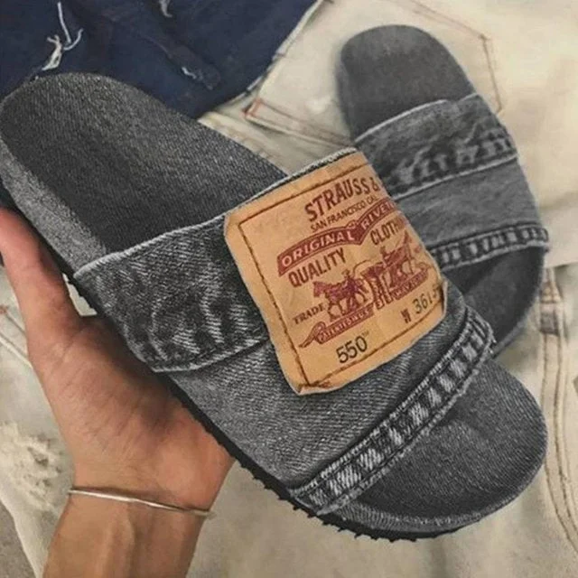 &quot;?2024 Summer Hot Sale-49% OFF?Women's Denim Slides &quot;