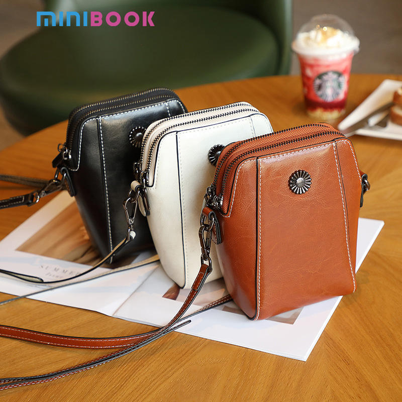 RETRO All-match vertical cellphone bag