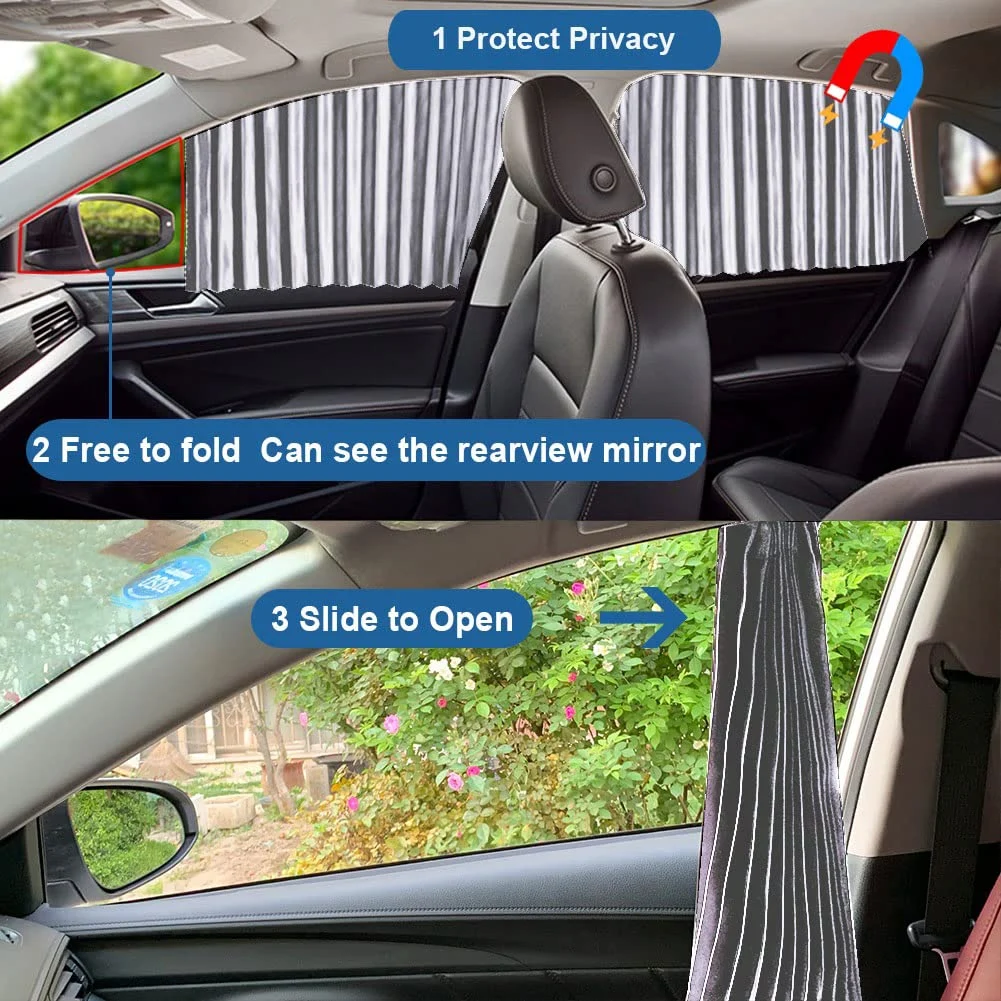 49% OFF? Universal Magnetic Car Side Window Sunshade 4-Piece Set