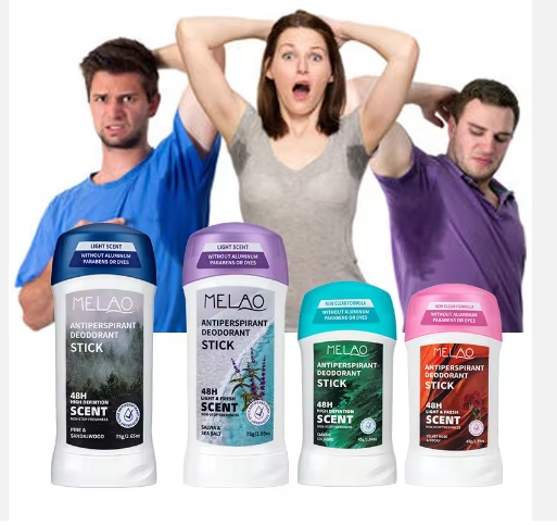 Herbal and natural antiperspirant deodorant stick for both men and women to stop sweating and deodorize armpits.