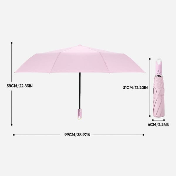 ?Three-Fold Self Opening And Retracting Umbrella With Buckle?