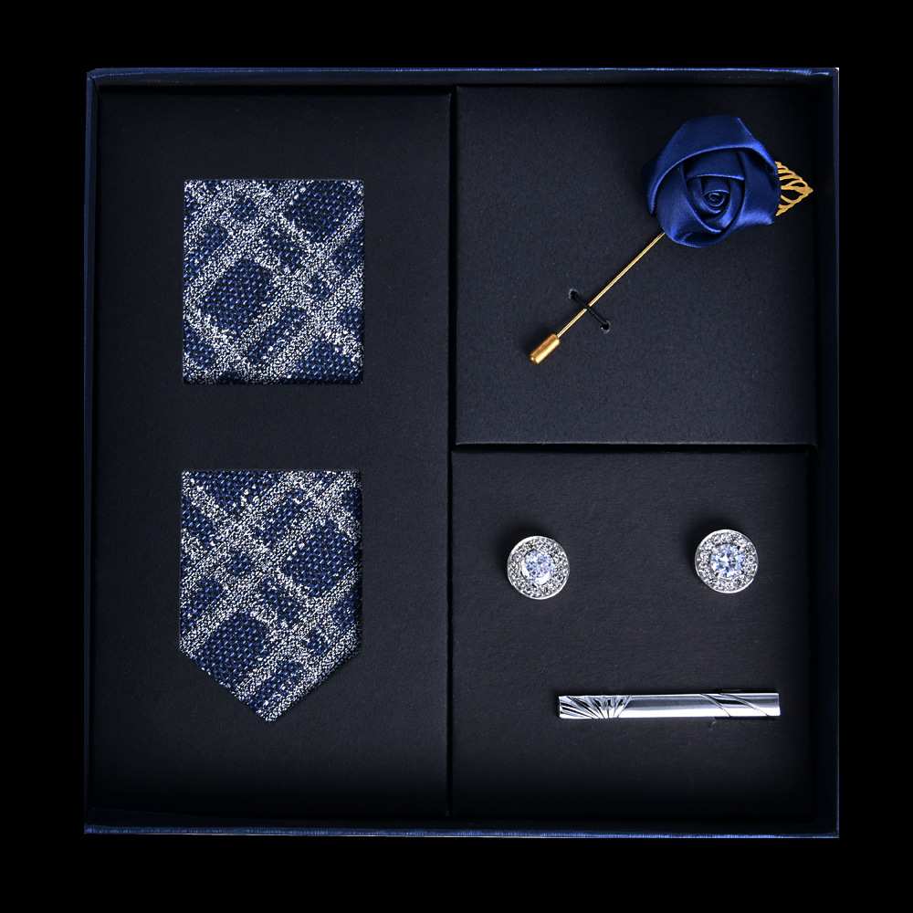 High-end men's tie 5-piece set