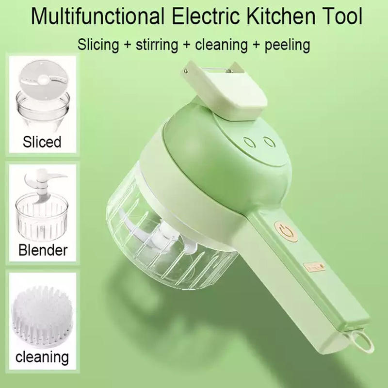 Multi-functional cordless electric chopper kitchen household garlic churn