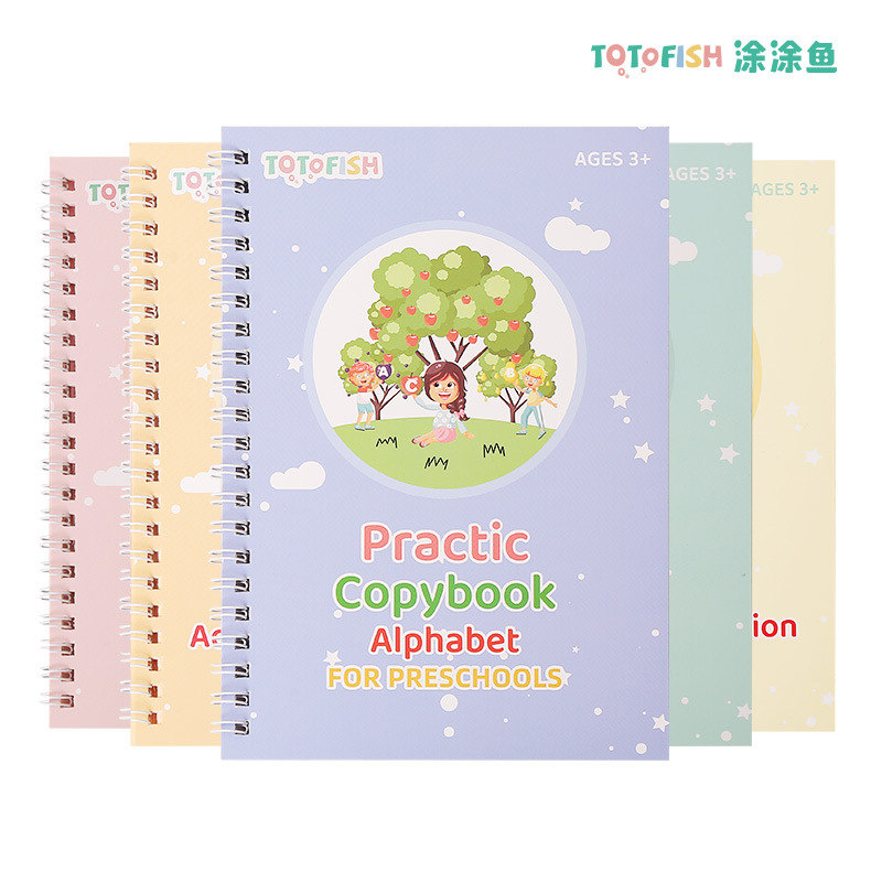 Reusable Copybook With Pen (writing will disappear)