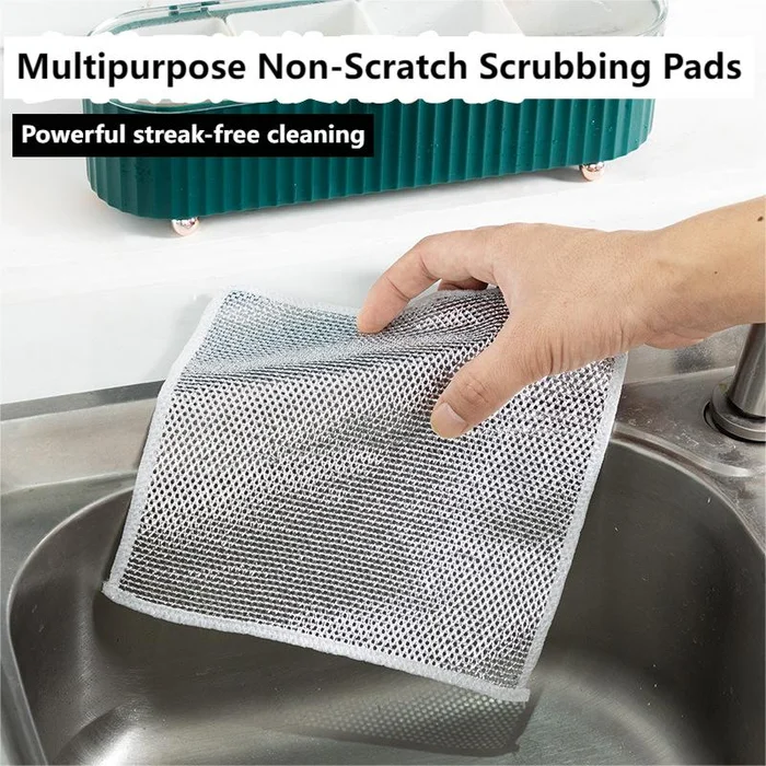 Double Stainless Steel Scrubber【Buy 1 Get 2 Free】